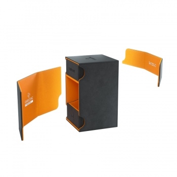 Gamegenic - Watchtower 100+ Convertible - XL Exclusive Edition - Black/Orange - Deck Box